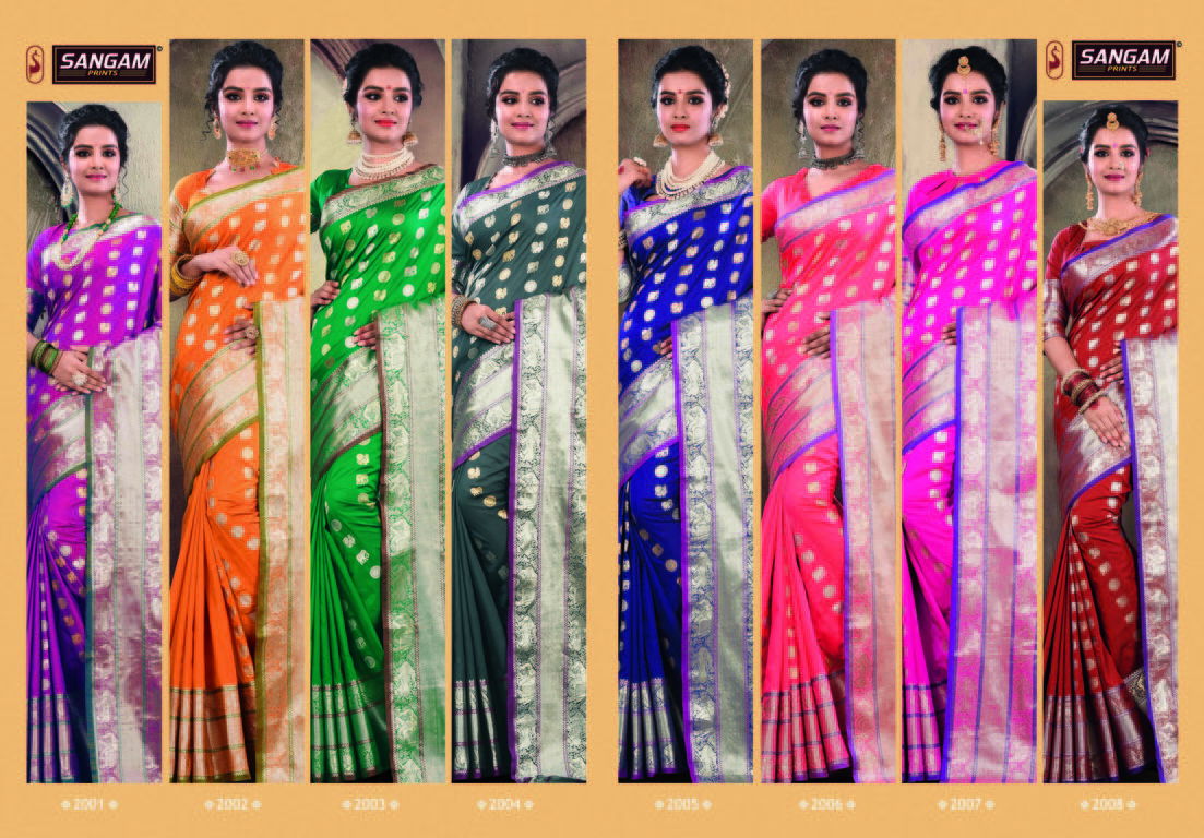 Sangam Kadambari Latest Exclusive Designer Festive Wear Soft Silk Sarees Collection